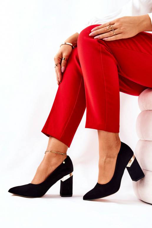 Zapatos de ante negro