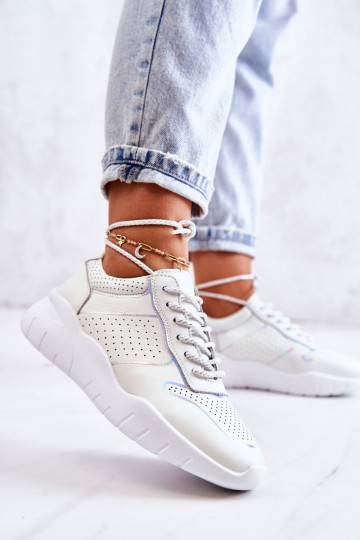 Zapatillas modelo zapatos en color blanco Carly