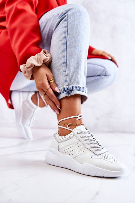 Zapatillas modelo zapatos en color blanco Carly