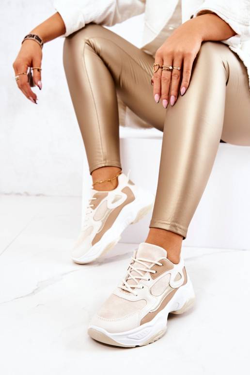 Zapatos estilo sport beige Retroque