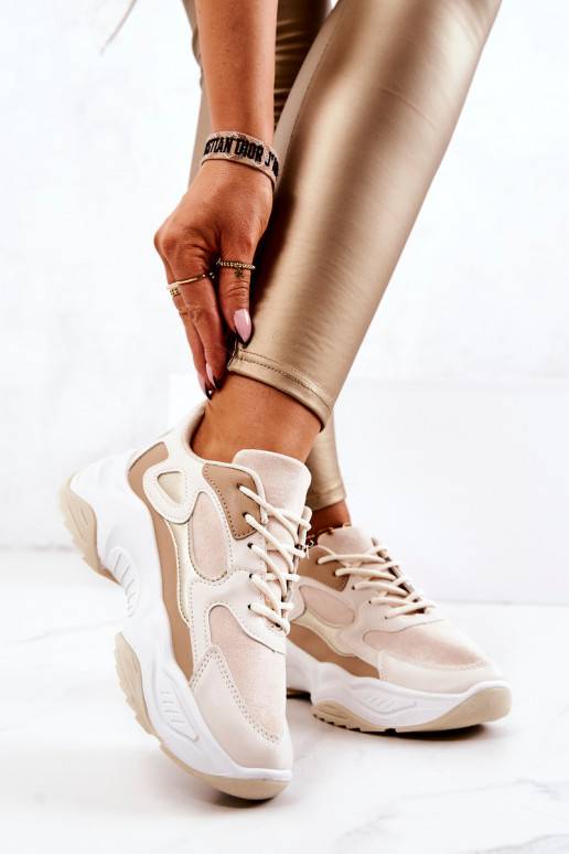 Zapatos estilo sport beige Retroque