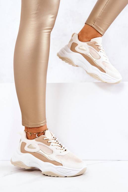 Zapatos estilo sport beige Retroque
