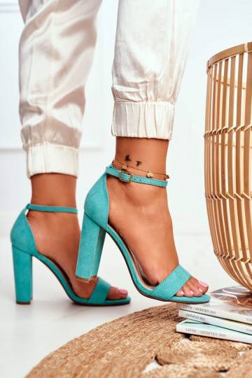 Sandalias de mujer Anastasie de ante en color verde