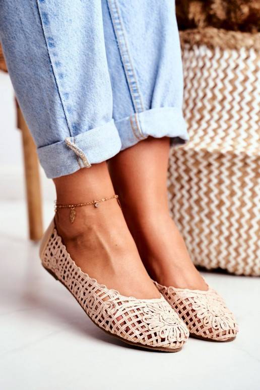 Lu Boo Bailarina beige con elementos... Lu Boo Bailarina beige con elementos...