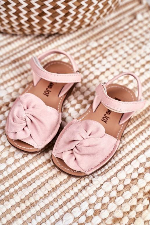 Sandalias infantiles con cierres adhesivos en color rosa de Goofy