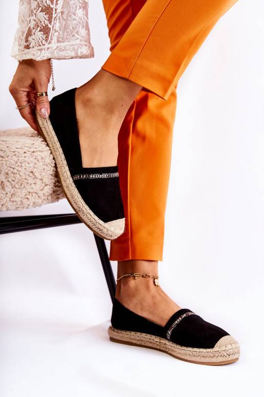 Alpargatas Cersei negras de un modelo...