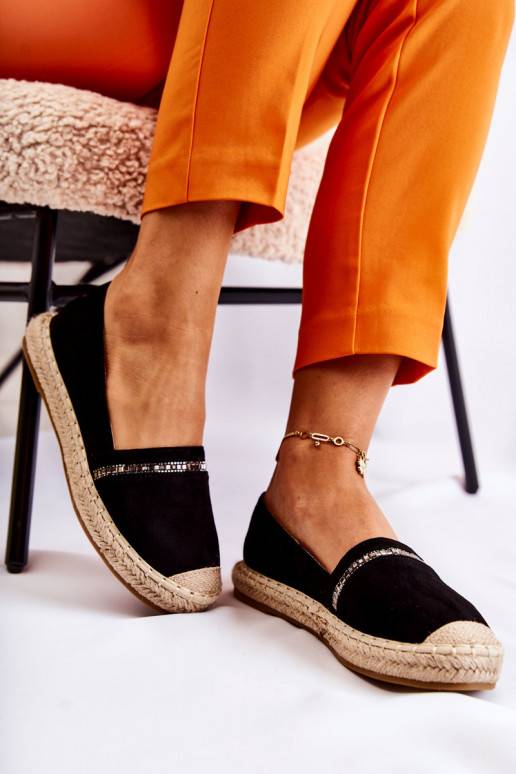 Alpargatas Cersei negras de un modelo...