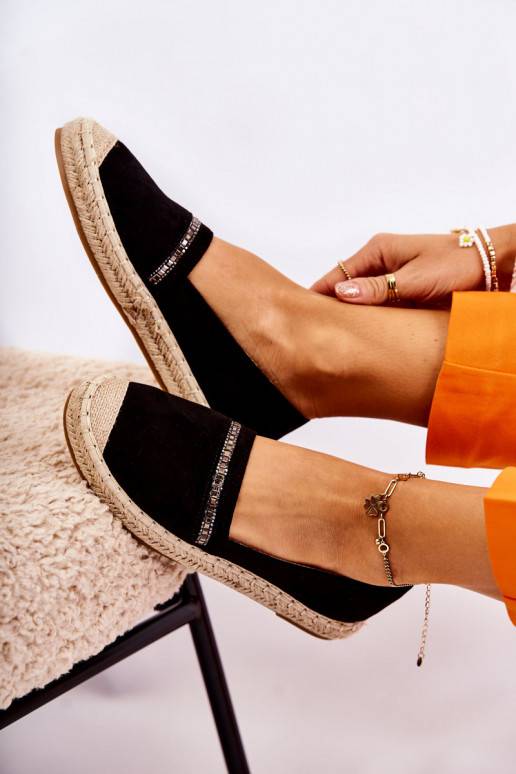 Alpargatas Cersei negras de un modelo...