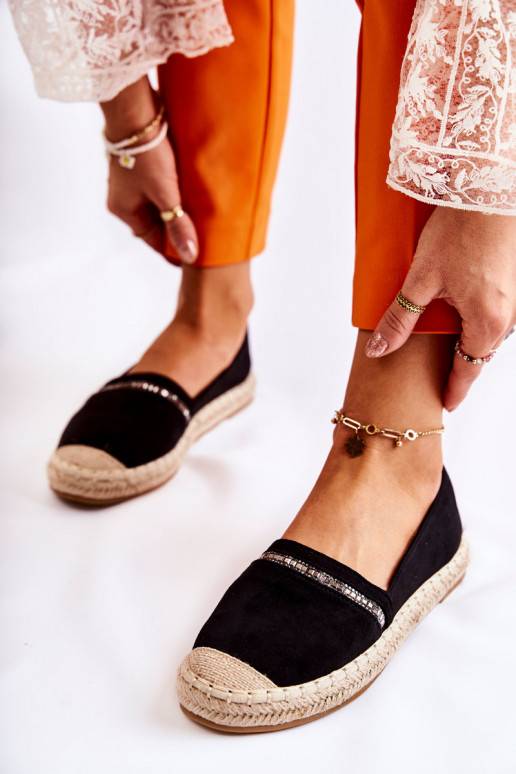 Alpargatas Cersei negras de un modelo...