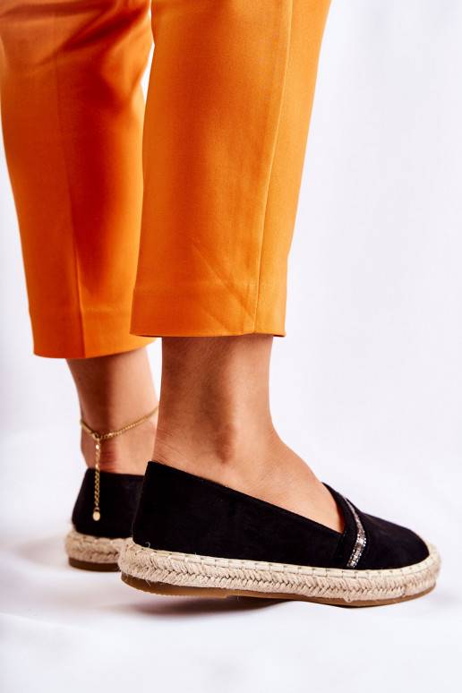 Alpargatas Cersei negras de un modelo...