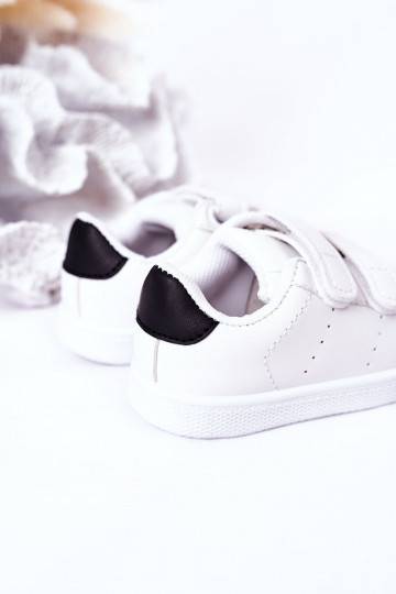 Zapatillas deportivas para niños con cierres adhesivos Color blanco-negro California 2