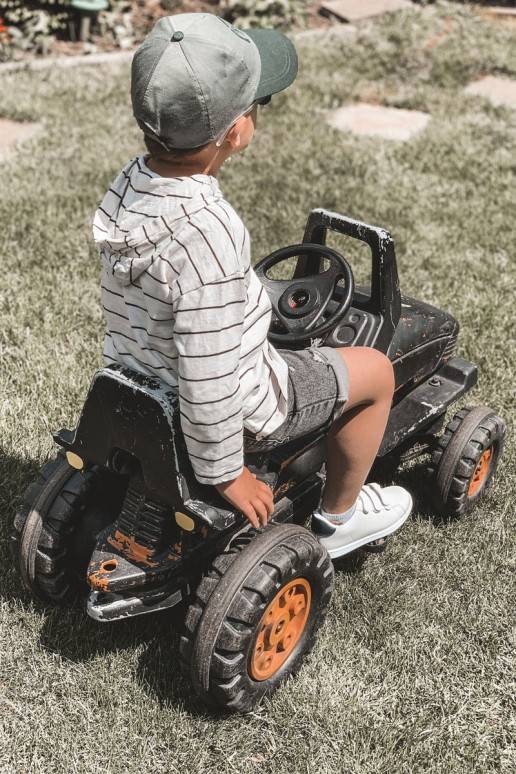 Zapatillas deportivas para niños con cierres adhesivos Color blanco-negro California