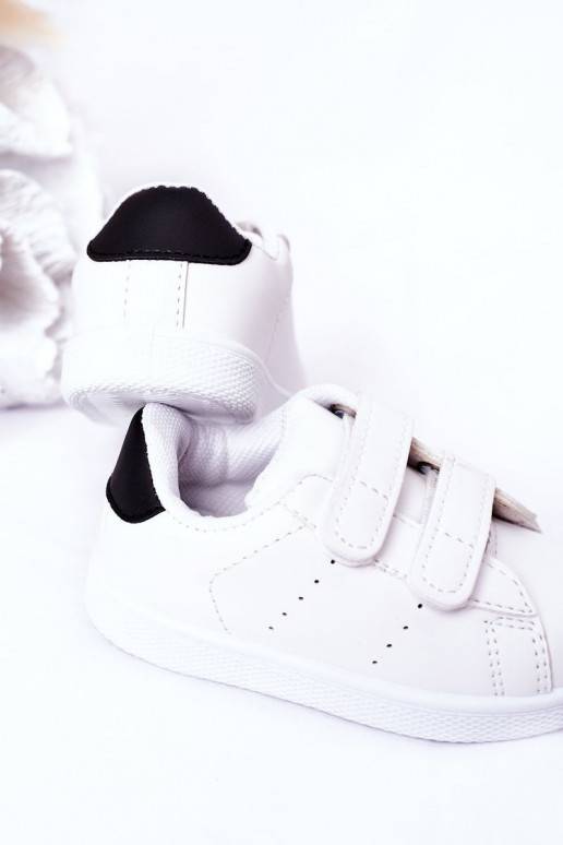 Zapatillas deportivas para niños con cierres adhesivos Color blanco-negro California