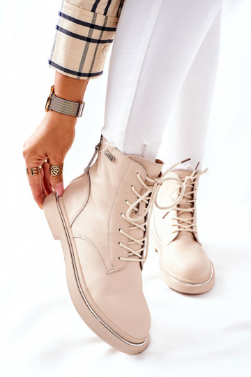 Botas de mujer color beige 2