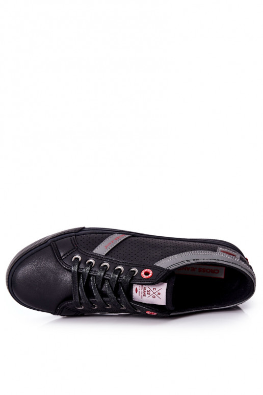 Zapatos casual Cross Jeans para hombre en color negro