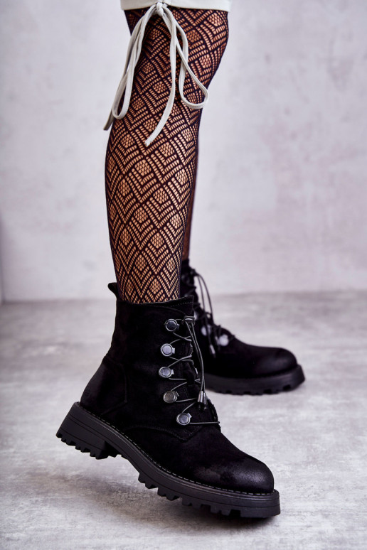 Botas calefactables con cierre en color negro Helia