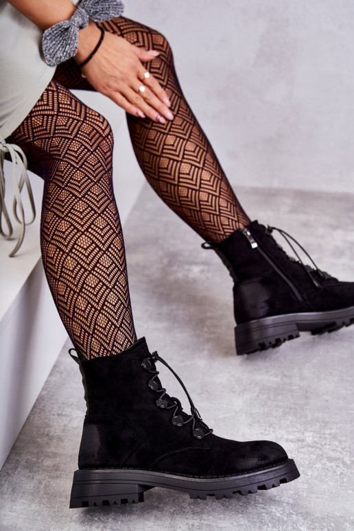 Botas calefactables con cierre en color negro Helia