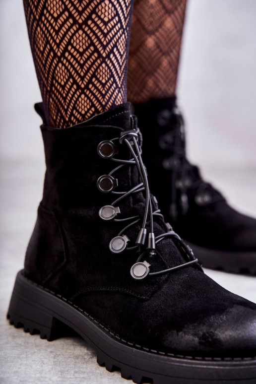 Botas calefactables con cierre en color negro Helia
