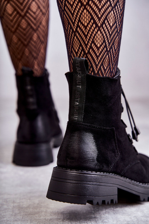 Botas calefactables con cierre en color negro Helia