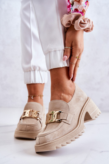 Botas de ante marfil con detalles dorados Idealize 2