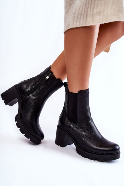 Botas con plataforma Martine negras