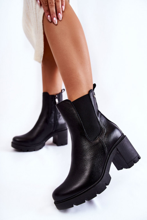 Botas con plataforma Martine negras