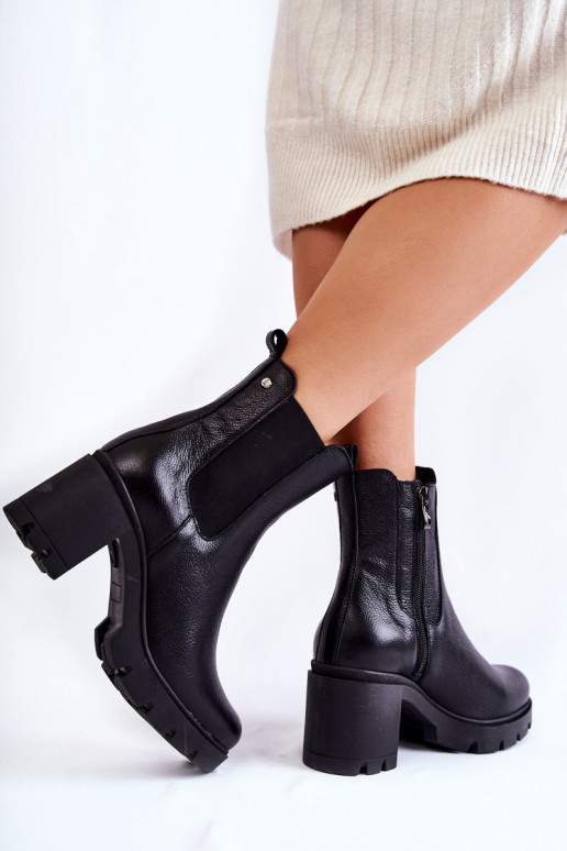 Botas con plataforma Martine negras
