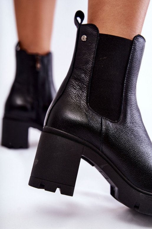 Botas con plataforma Martine negras