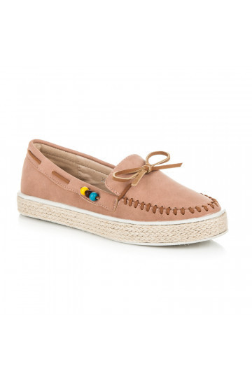 Mocasines de ante rosa 2
