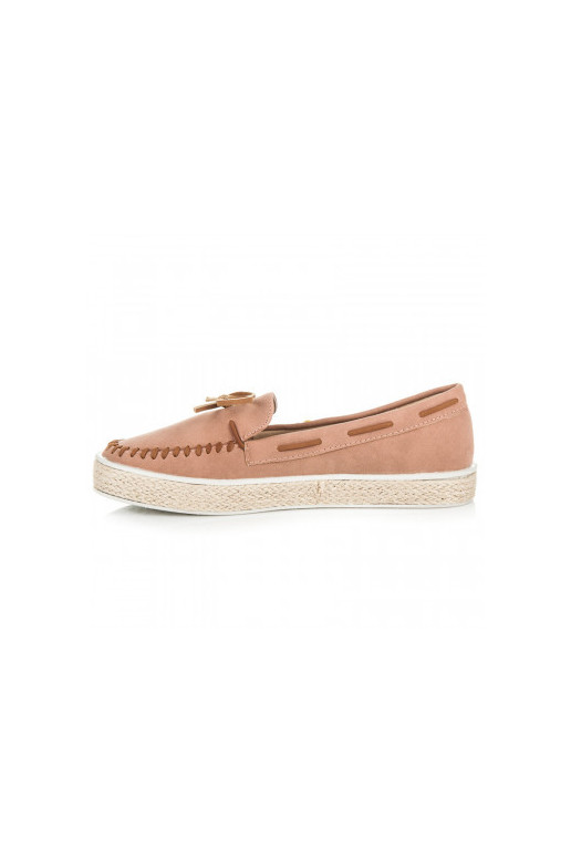 Mocasines de ante rosa