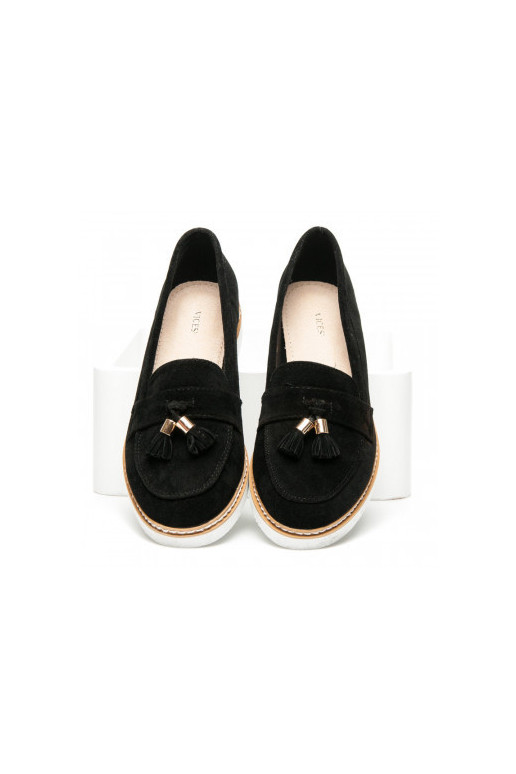 Mocasines ante negro