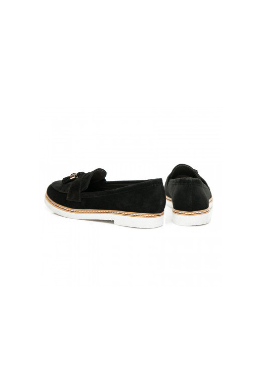 Mocasines ante negro