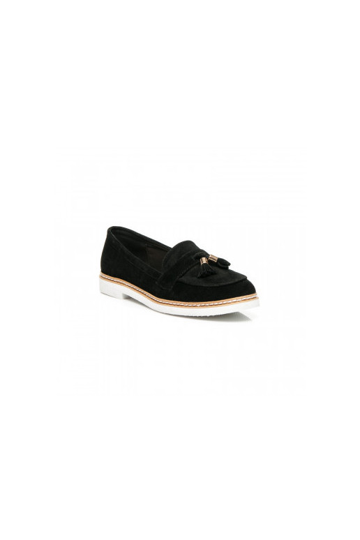Mocasines ante negro