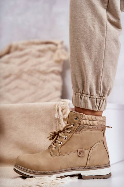 Botas en color marfil Liv