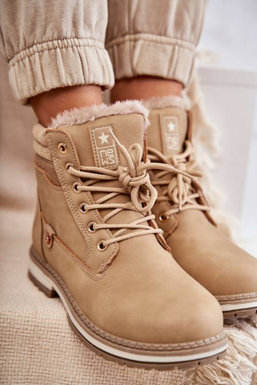 Botas en color marfil Liv