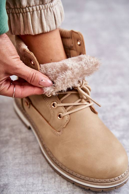 Botas en color marfil Liv