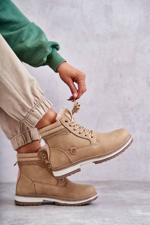 Botas en color marfil Liv