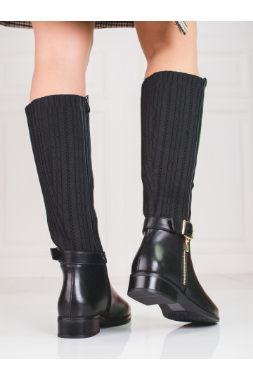 Zapatos de piel negros Shelovet 2