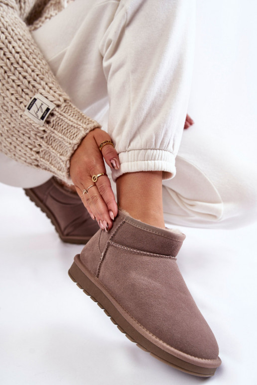 Botas de nieve de ante en color gris... Botas de nieve de ante en color gris...