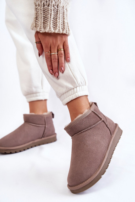 Botas de nieve de ante en color gris... Botas de nieve de ante en color gris...