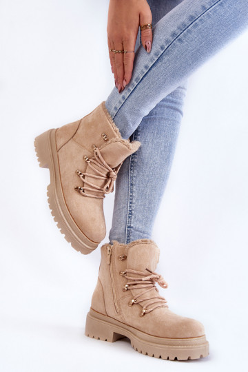 Botas Bellita ante beige
