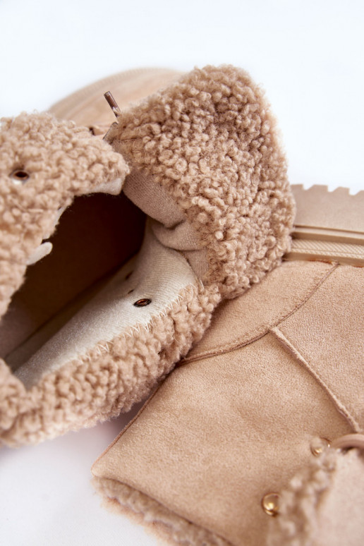 Botas Bellita ante beige Botas Bellita ante beige
