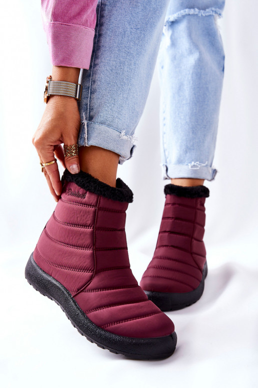 Botas de nieve Borgoña Mezyss