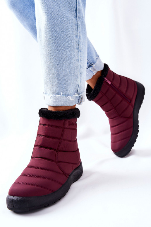 Botas de nieve Borgoña Mezyss