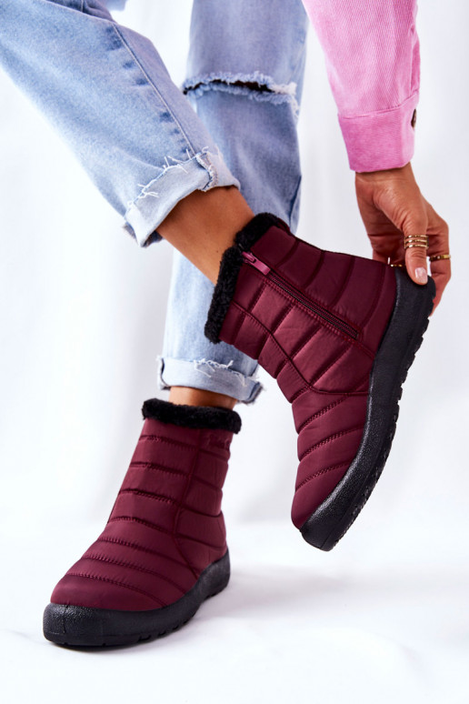 Botas de nieve Borgoña Mezyss