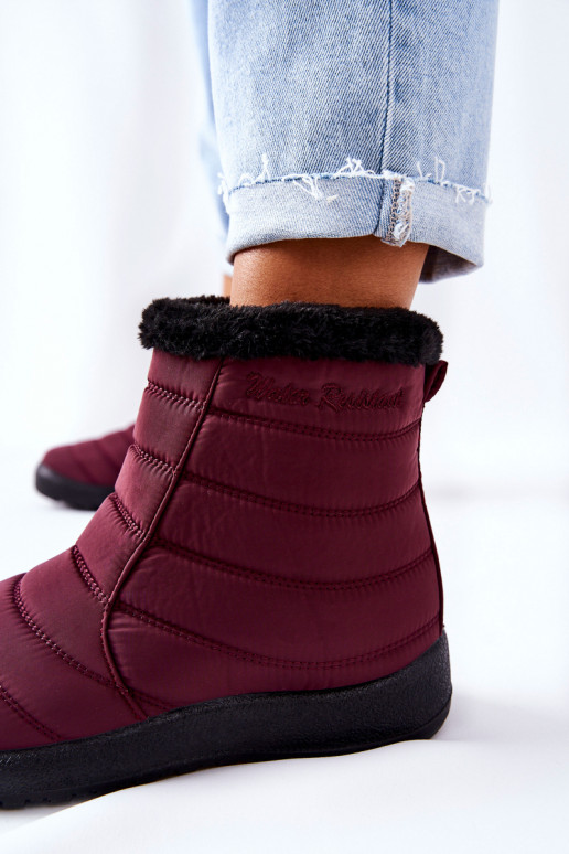 Botas de nieve Borgoña Mezyss