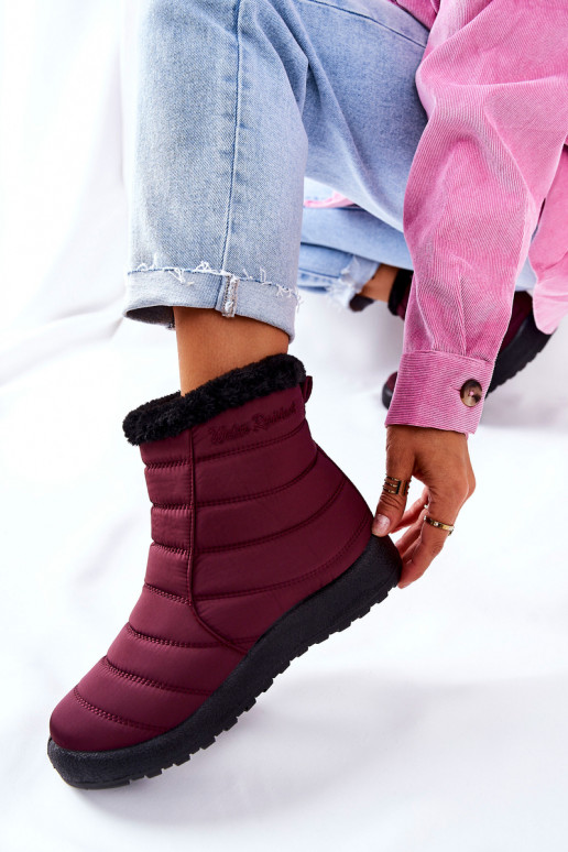 Botas de nieve Borgoña Mezyss