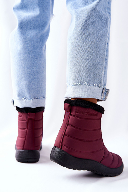 Botas de nieve Borgoña Mezyss