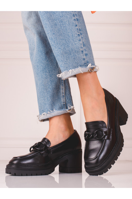 Zapatos mocasín Vinceza negro para mujer