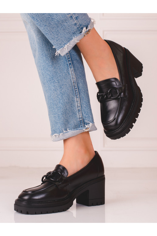 Zapatos mocasín Vinceza negro para mujer